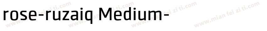 rose-ruzaiq Medium字体转换